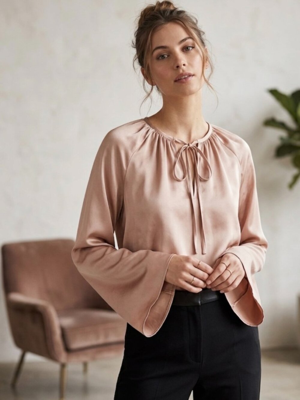 Cream-colored blouse from Jason Wu, SIZE S/P